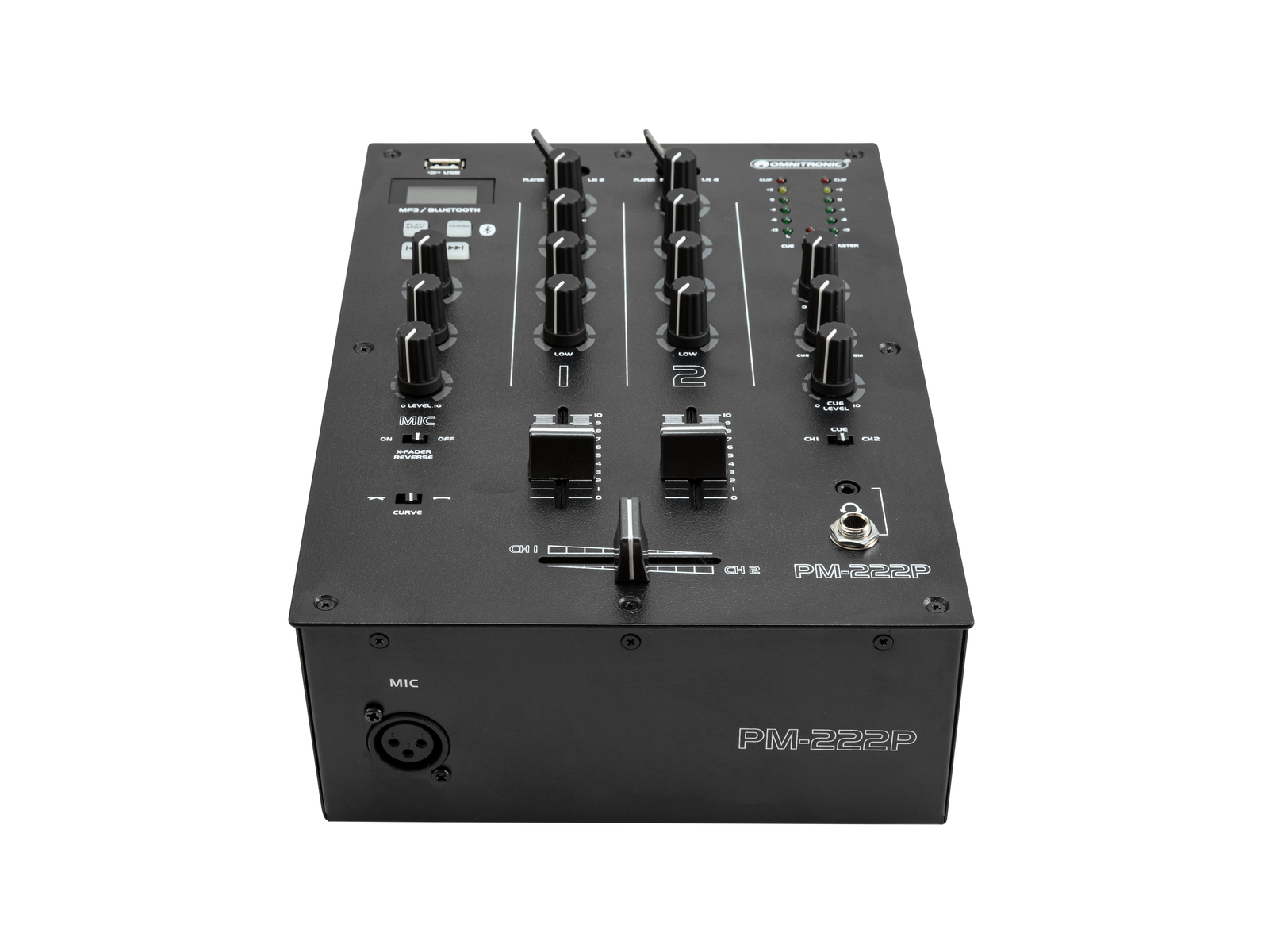 Omnitronic PM-222P, 2-kanálový mixážní pult s MP3/BT přehrávačem - Obrázek 5