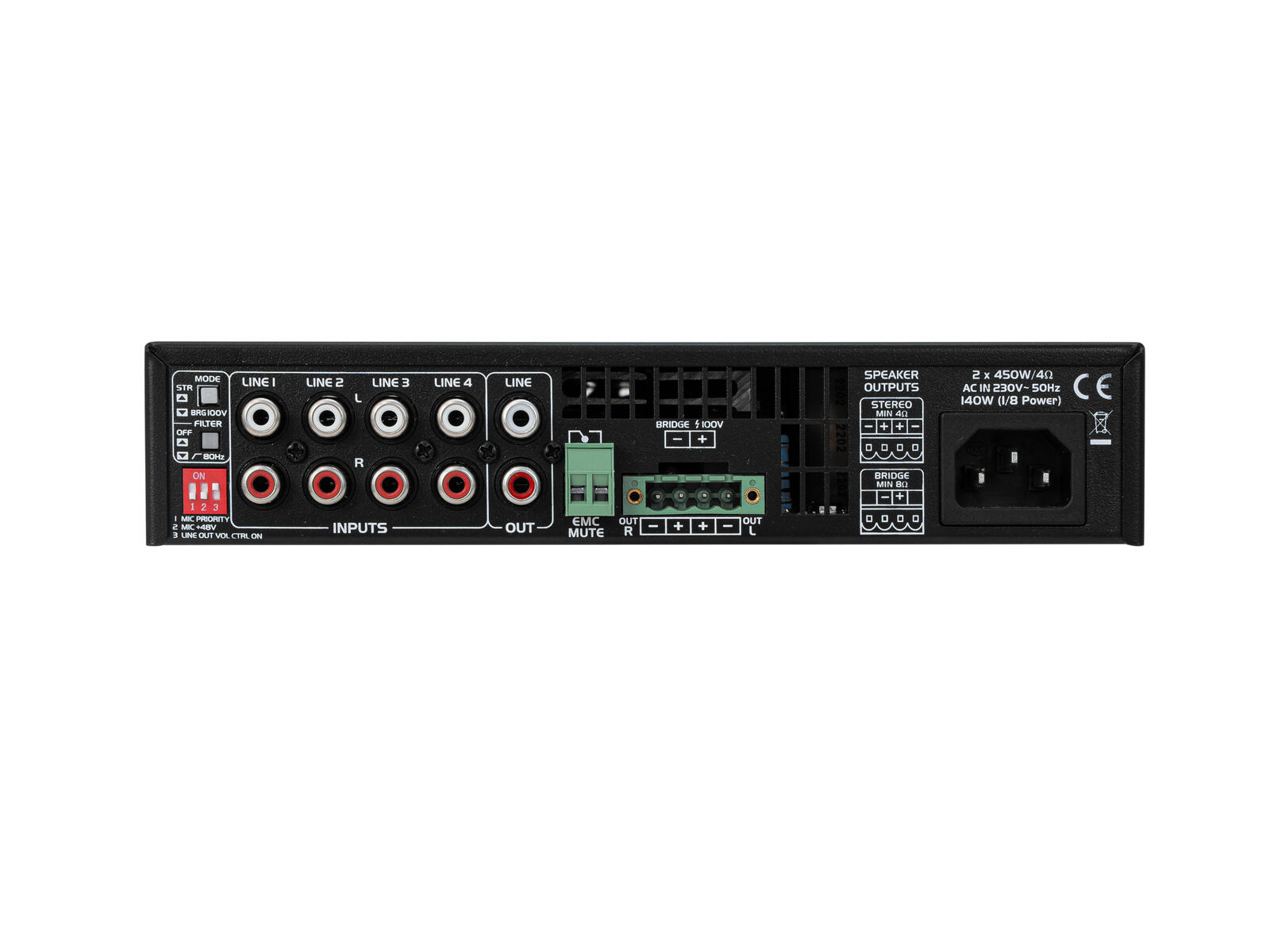 OMNITRONIC DJP-900P MK3 zesilovač třídy D - Obrázek 3