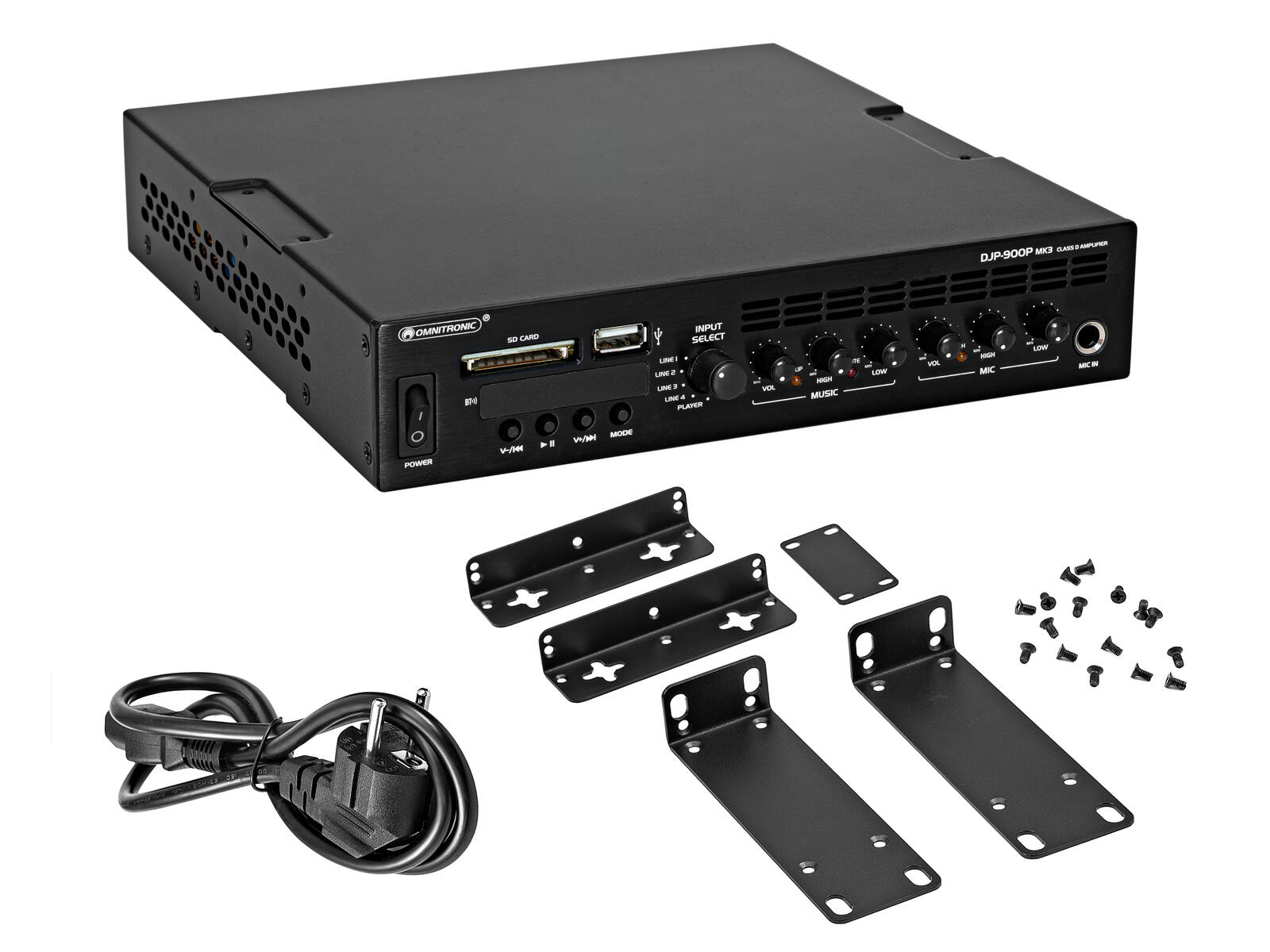 OMNITRONIC DJP-900P MK3 zesilovač třídy D - Obrázek 4