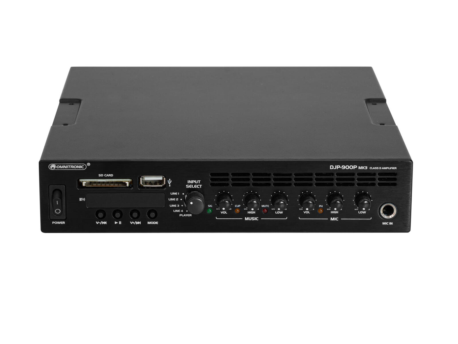 OMNITRONIC DJP-900P MK3 zesilovač třídy D - Obrázek 5