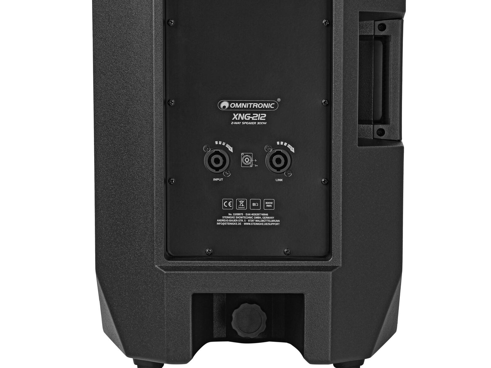 Omnitronic XNG-212, pasivní 12" reprobox, 300W - Obrázek 10