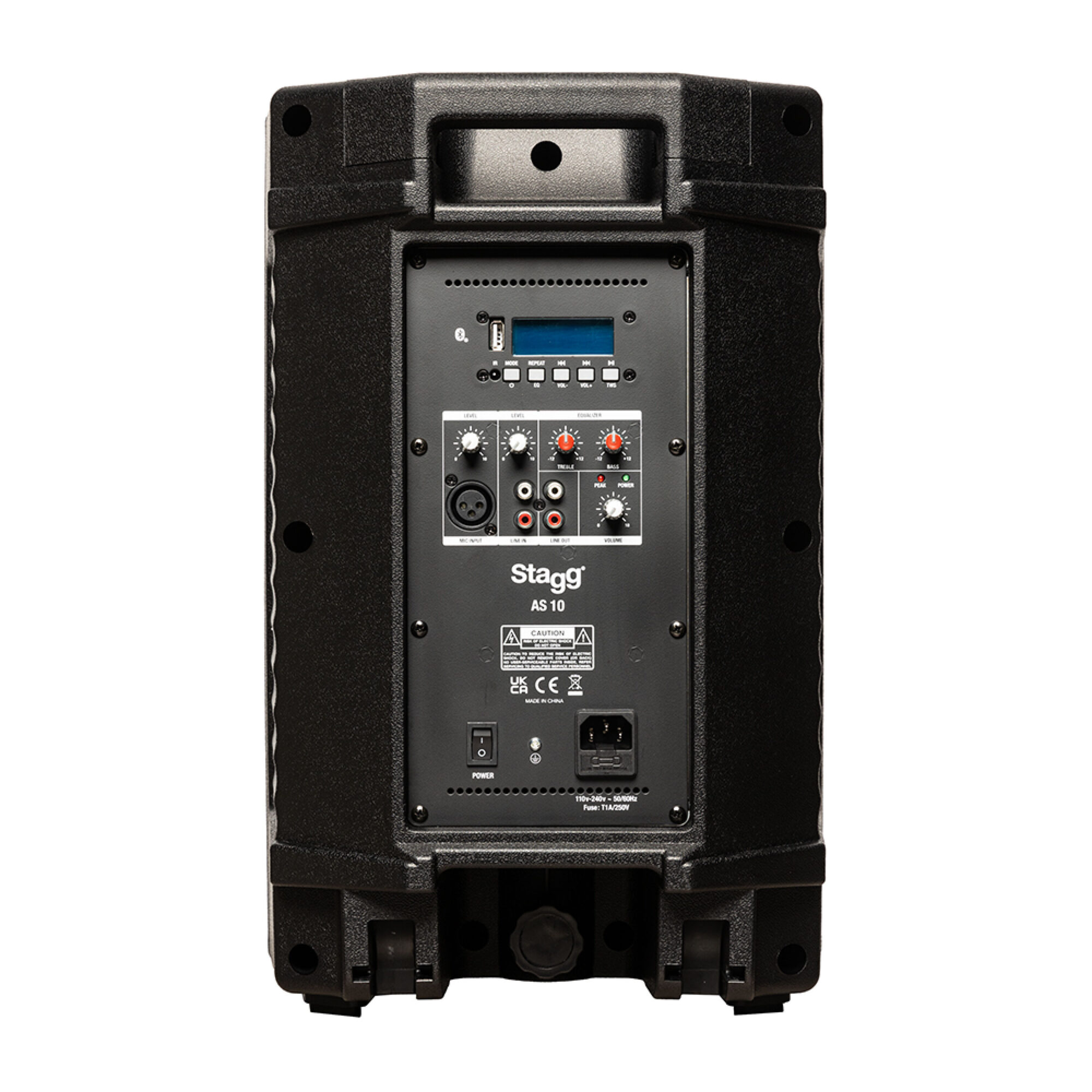 Stagg AS10, aktivní 10" reprobox MP3/BT/USB/TWS, 125W - Obrázek 4