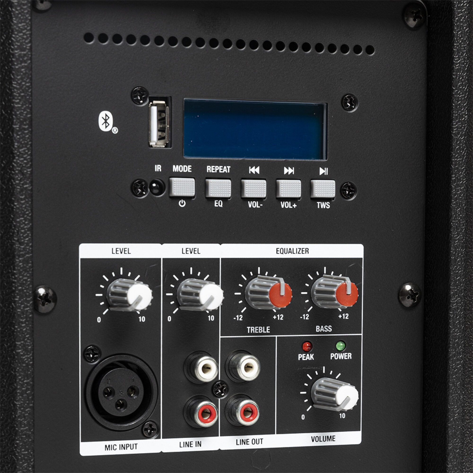 Stagg AS10, aktivní 10" reprobox MP3/BT/USB/TWS, 125W - Obrázek 6