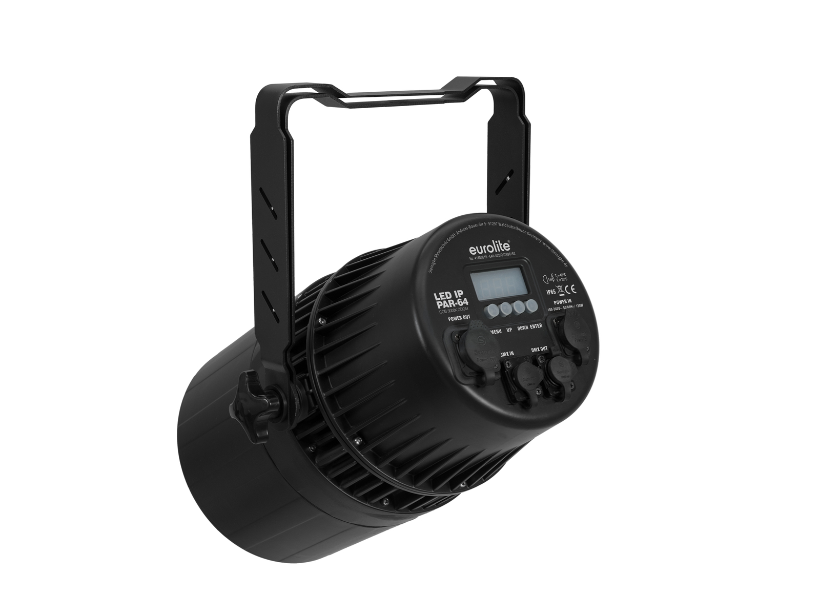 Eurolite LED PAR-64 COB, teplá bílá, 100W Zoom, černý - Obrázek 3