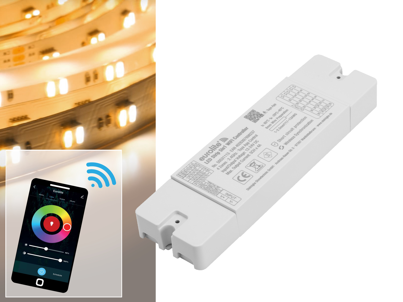 EUROLITE LED Strip 5v1 WiFi ovladač