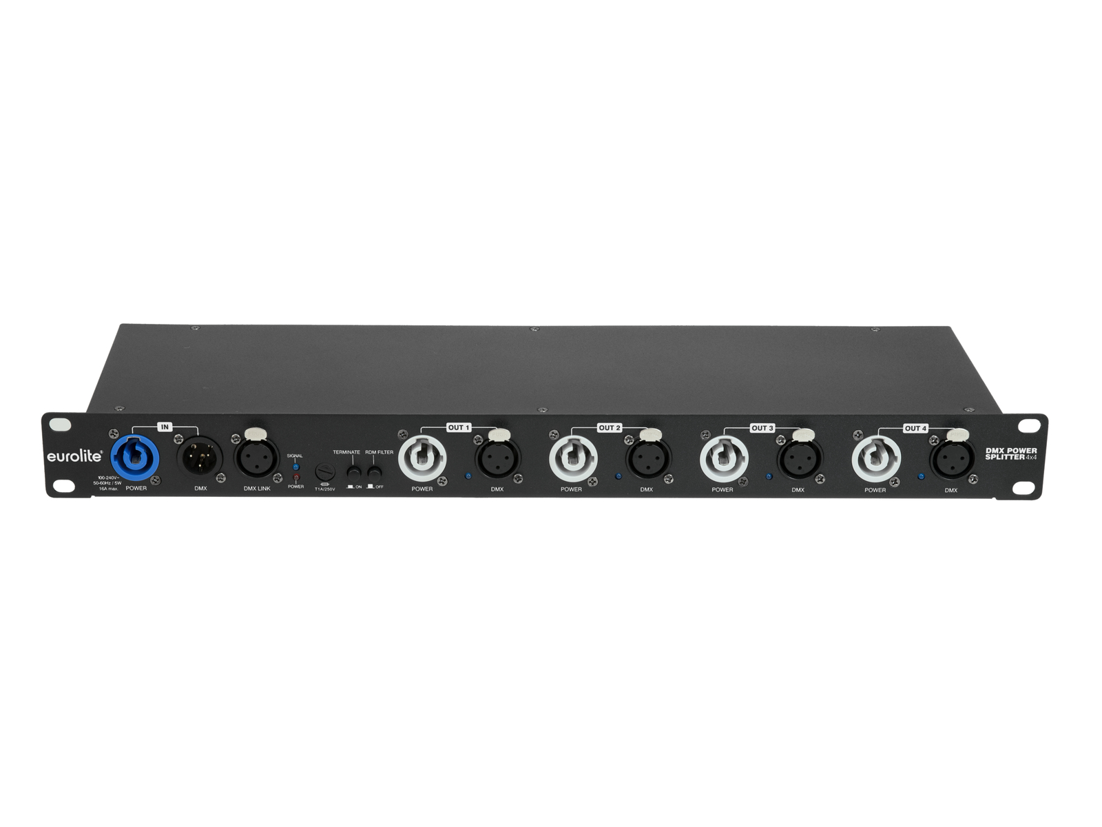 EUROLITE DMX a Power Splitter 4x4, 3-pinové XLR - Obrázek 3