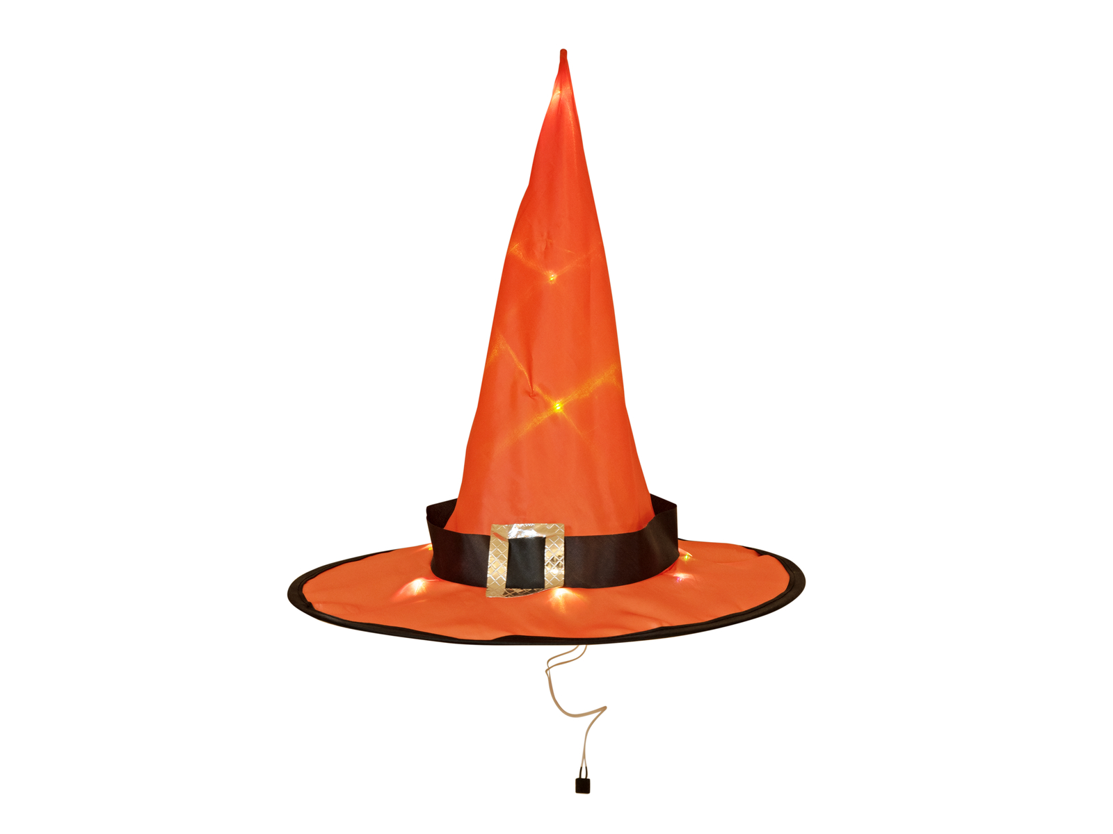 Halloween čarodějnická čepice, sada 3 ks, osvětlená, 36 cm - Obrázek 2
