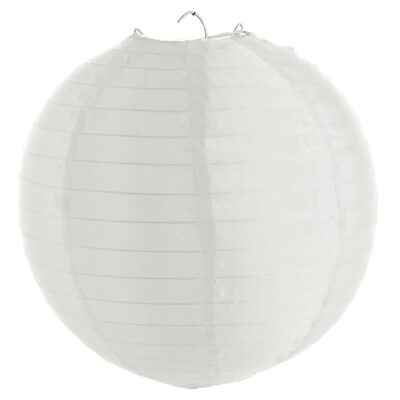 Nylonový lampion 30 cm, bílá