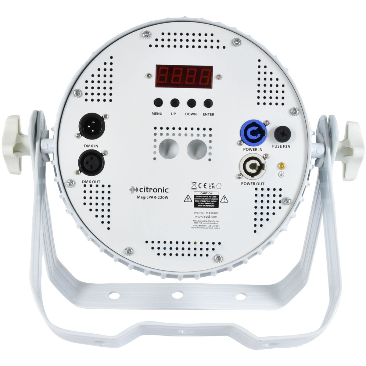 Citronic MagicPAR-220W, LED PAR 18x 12W RGBWA/UV, bílý - Obrázek 5