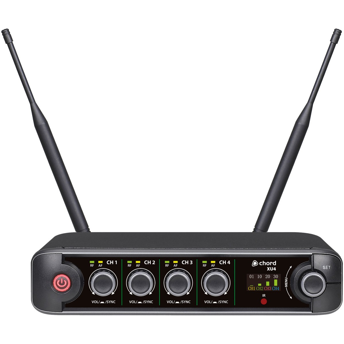 Chord XU4-B, 4-kanálový bezdrátový mikrofonní set, 823-832 / 863-865 MHz