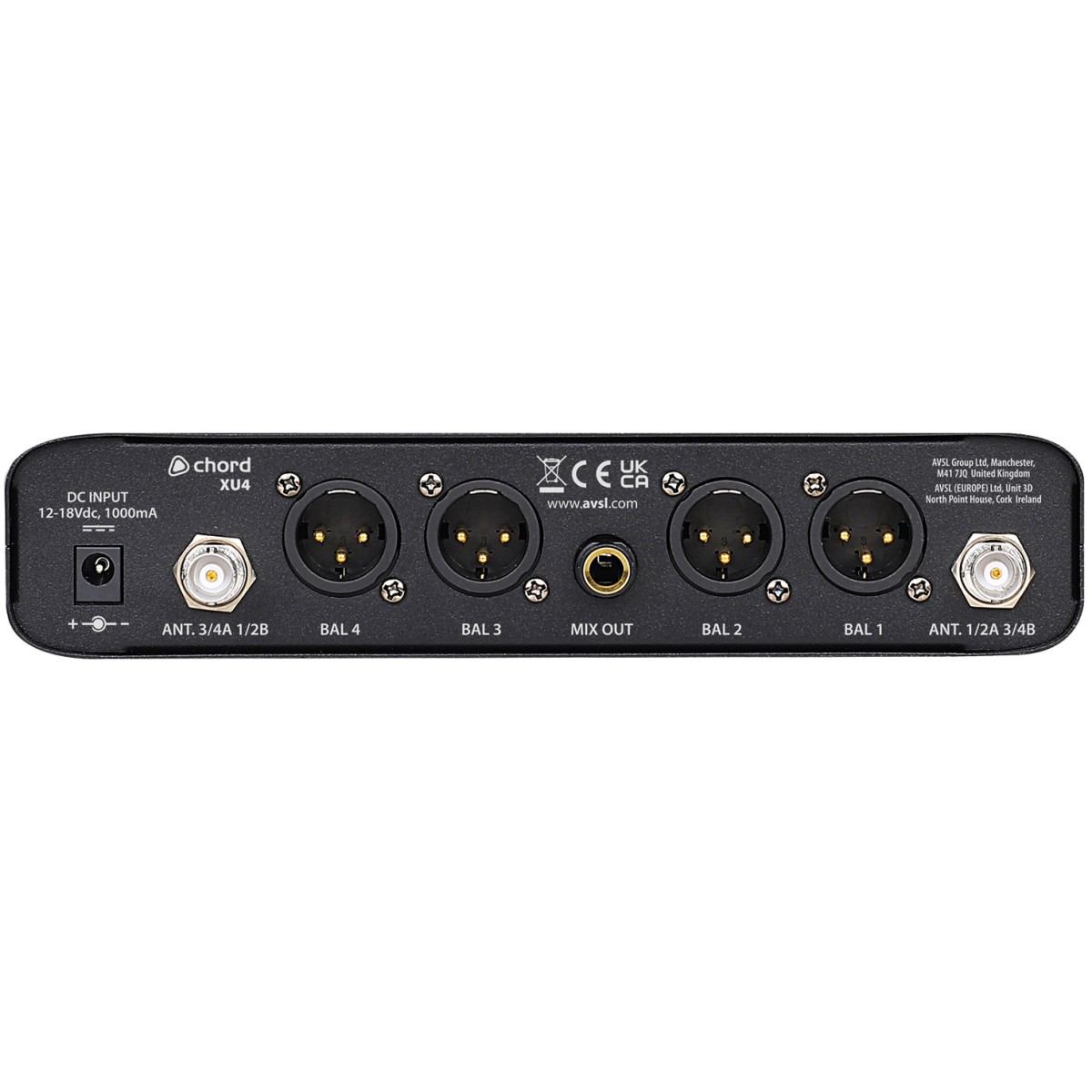 Chord XU4-B, 4-kanálový bezdrátový mikrofonní set, 823-832 / 863-865 MHz - Obrázek 6