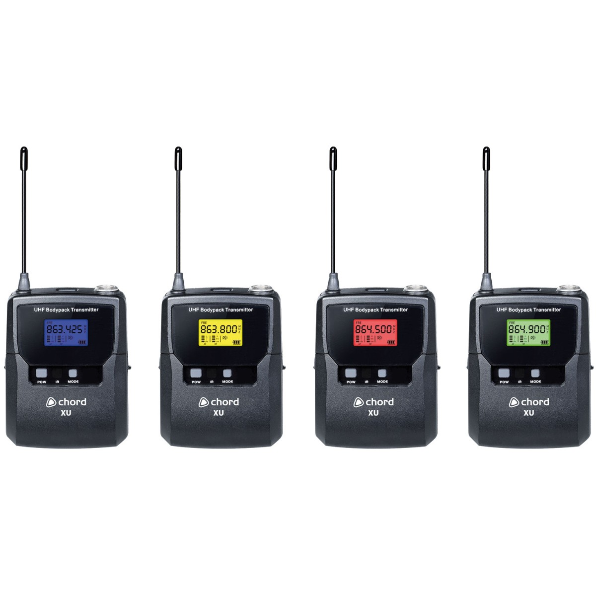 Chord XU4-B, 4-kanálový bezdrátový mikrofonní set, 823-832 / 863-865 MHz - Obrázek 7