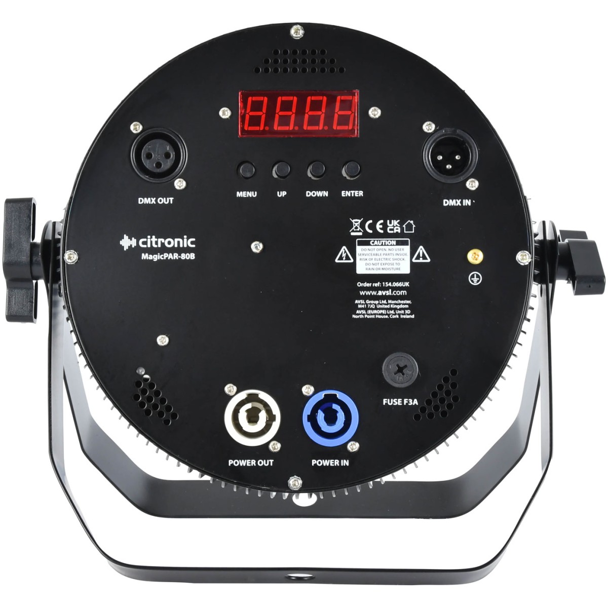 Citronic MagicPAR-80B, LED PAR 12x 12W RGBWA/UV, černý - Obrázek 11