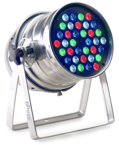 Stagg LED PAR, 36x3W RGBW, DMX stříbrný - DOPRODEJ