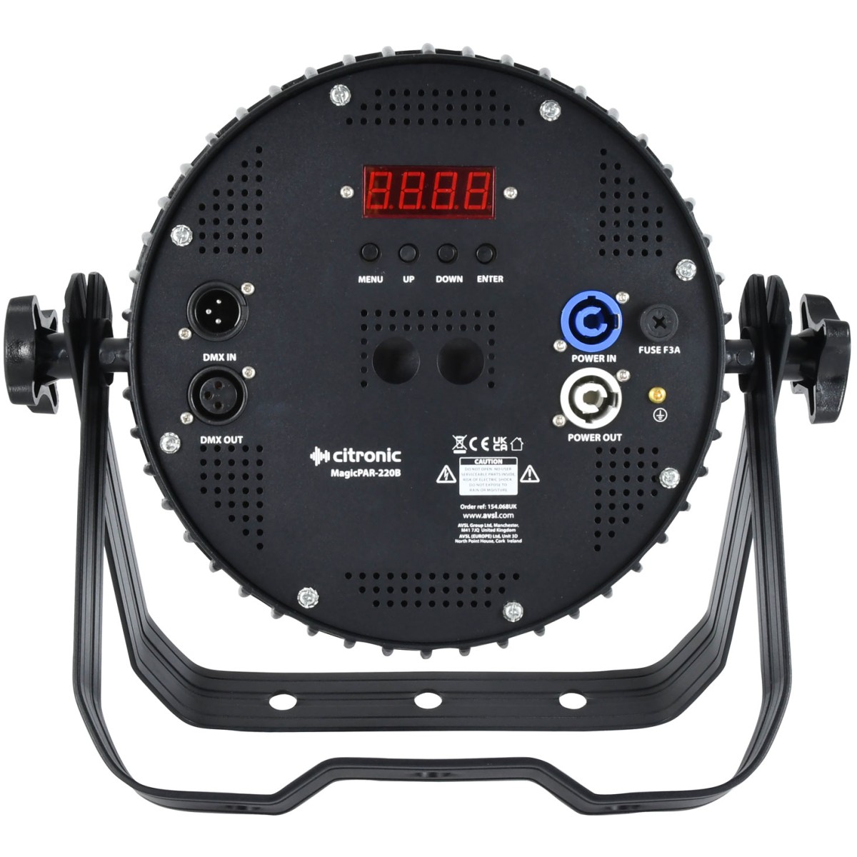 Citronic MagicPAR-220B, LED PAR 18x 12W RGBWA/UV,černý - Obrázek 11